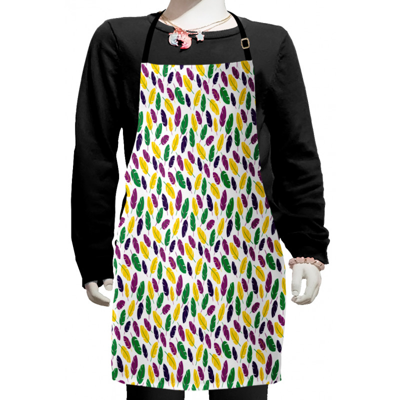 Symbolic Mardi Gras Design Kids Apron