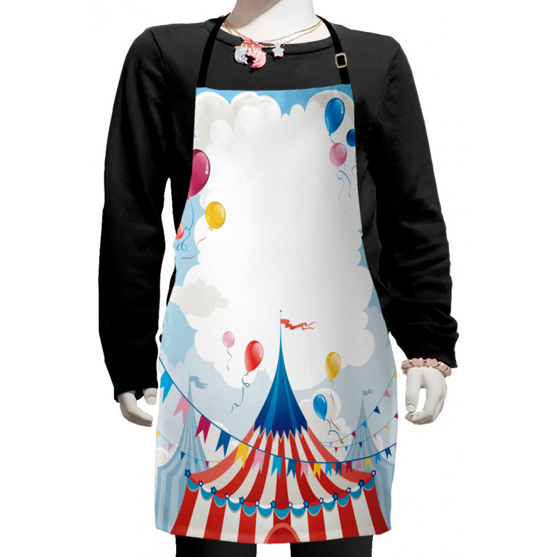 Circus Day Canvas Tent Kids Apron