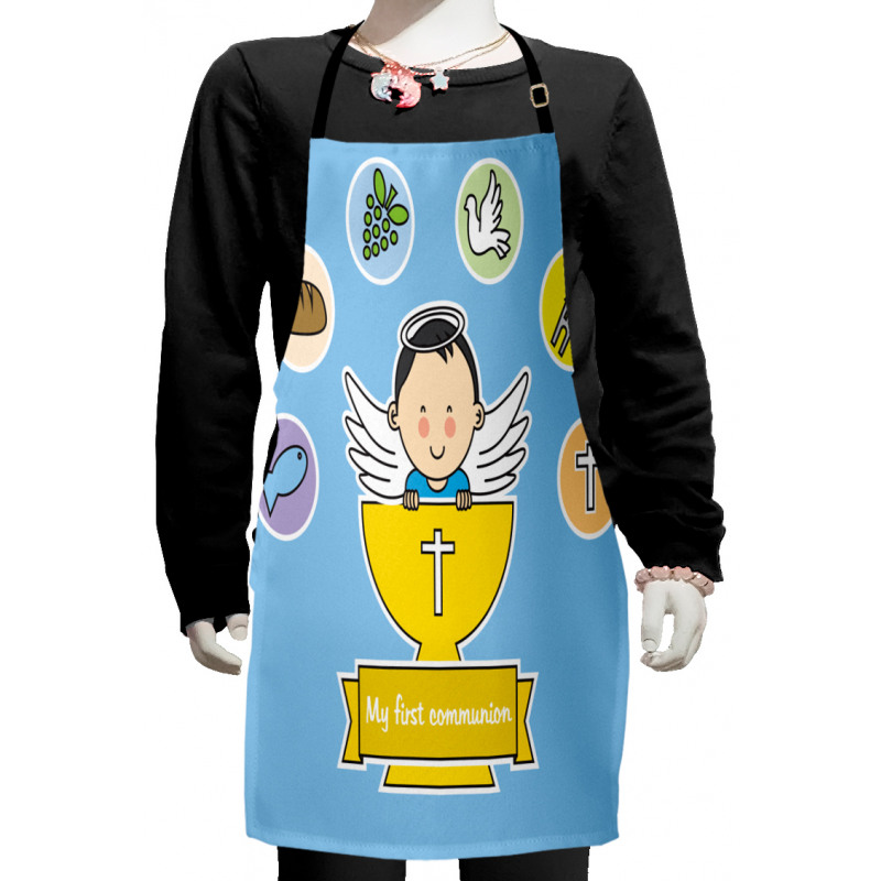 Grapes Cup Bread Kids Apron