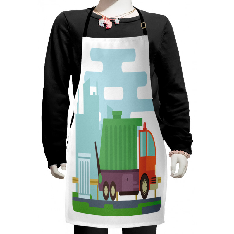 Container on Road Kids Apron