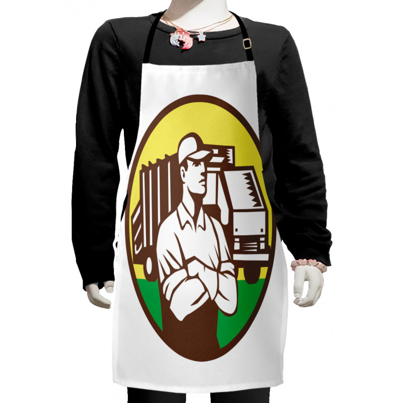 Man with Folded Arms Kids Apron