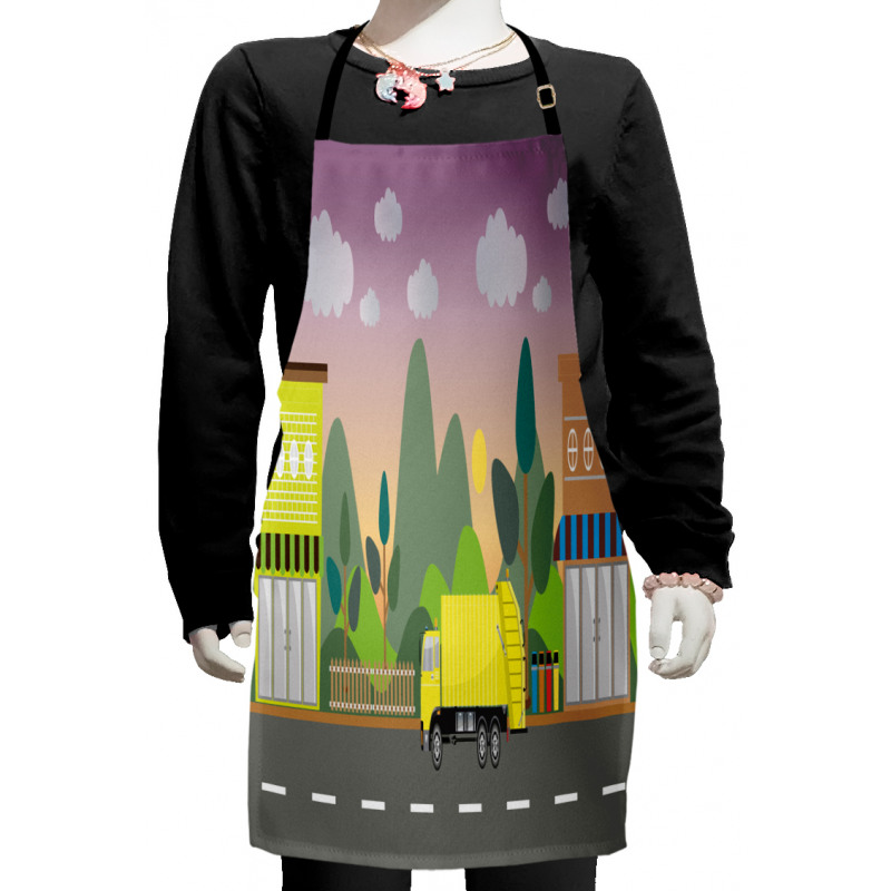 Waste Machine in City Kids Apron