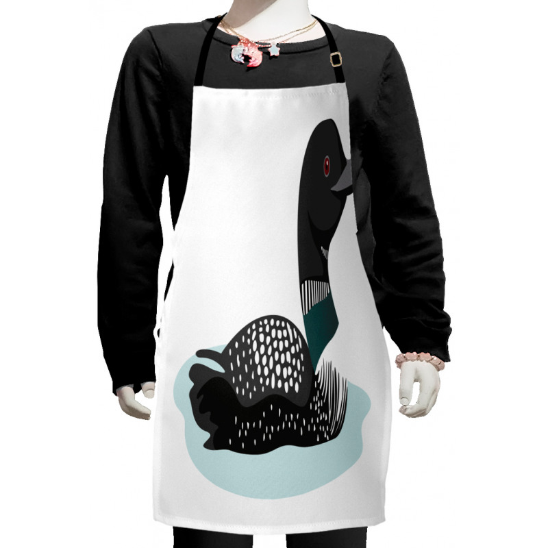 Digitally Generated Loon Kids Apron