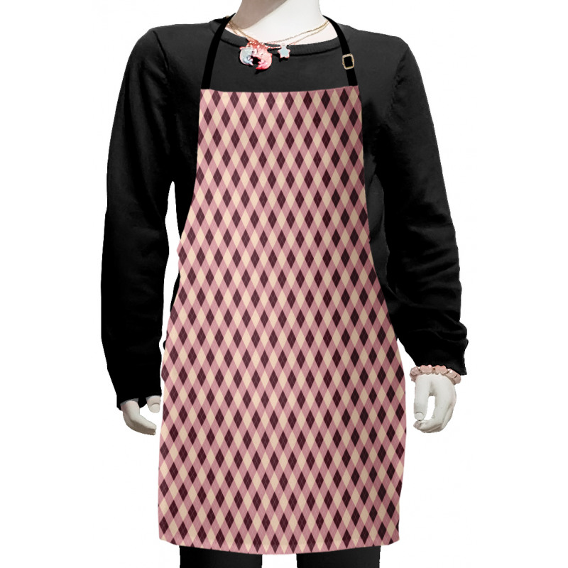 Diamond Shaped Design Kids Apron