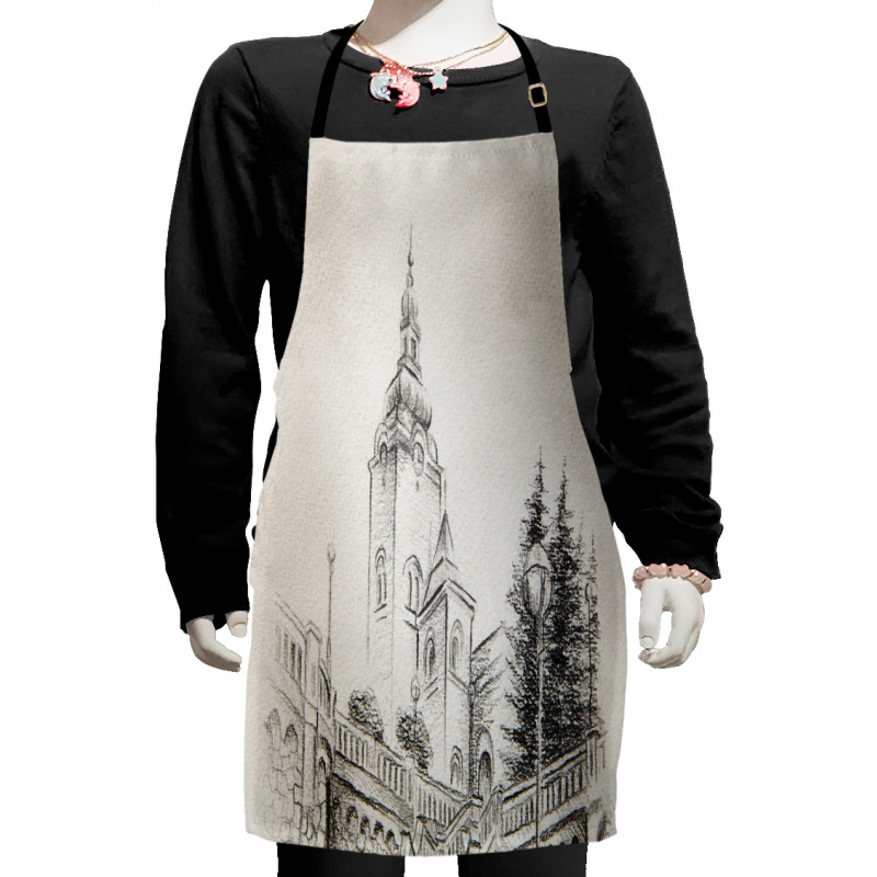 Artwork of a Structure Kids Apron