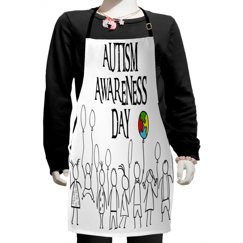 Symbolic Drawing of Children Kids Apron