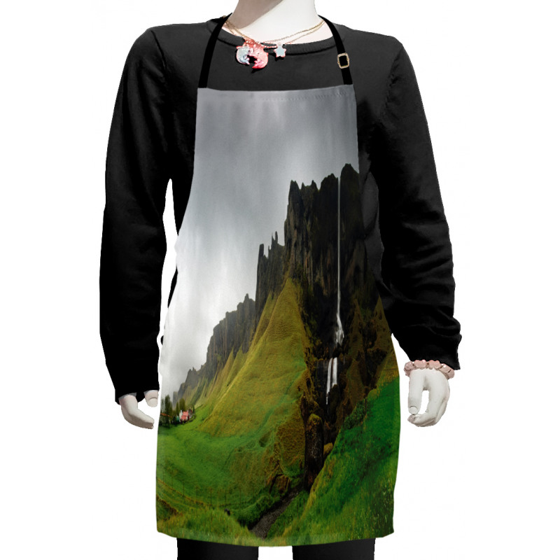 Waterfall Rocky Formations Kids Apron