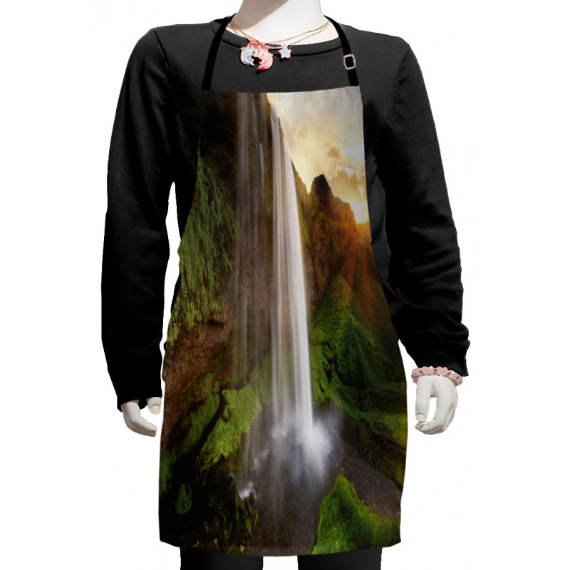 Seljalandsfoss Waterfalls Kids Apron