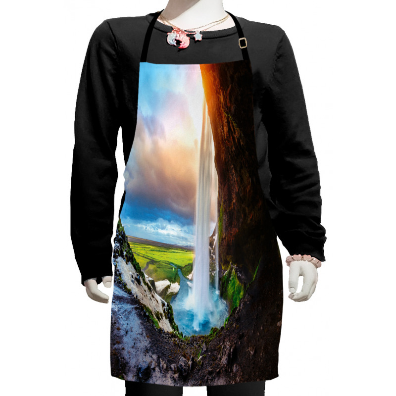 Seljalandsfoss Waterfall Kids Apron