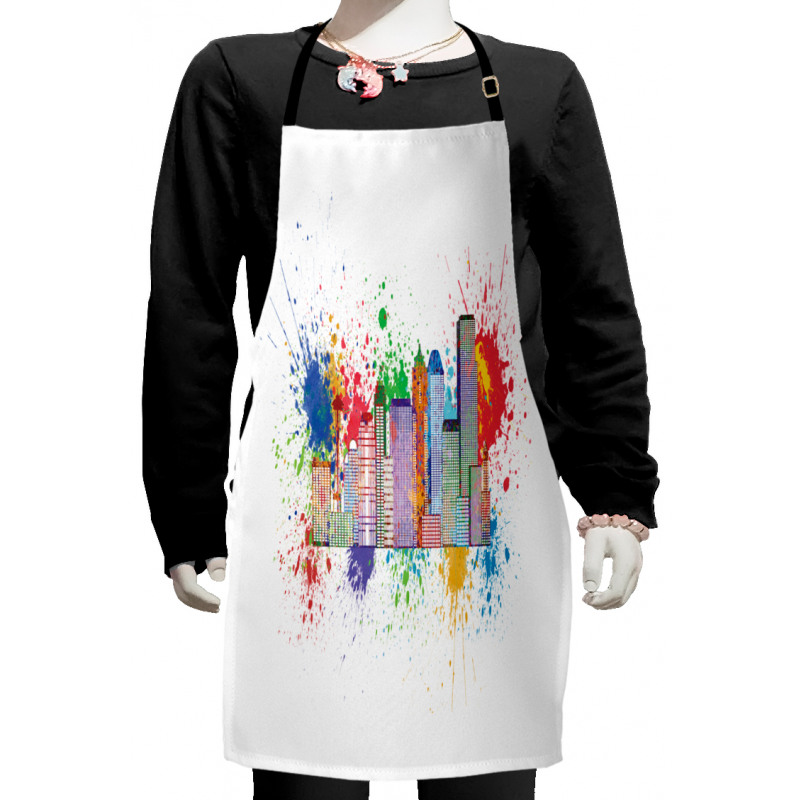 Colorful Splatters Kids Apron