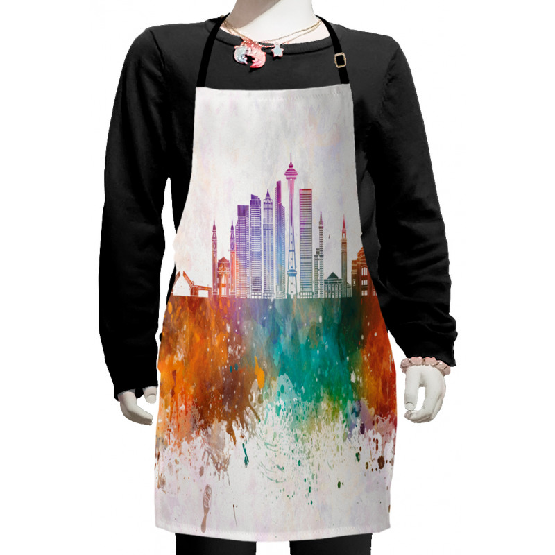 Watercolor Splatter Kids Apron