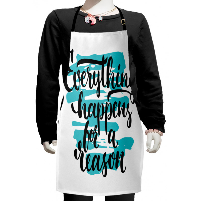 Bold Typography Wise Saying Kids Apron