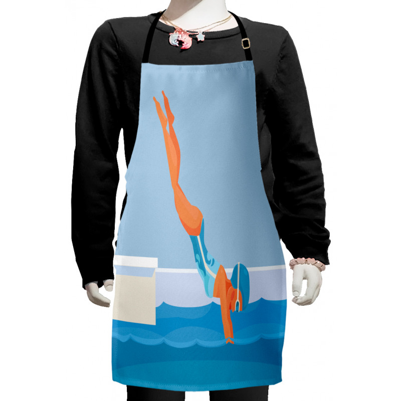 Sports Pool Female Diving Kids Apron