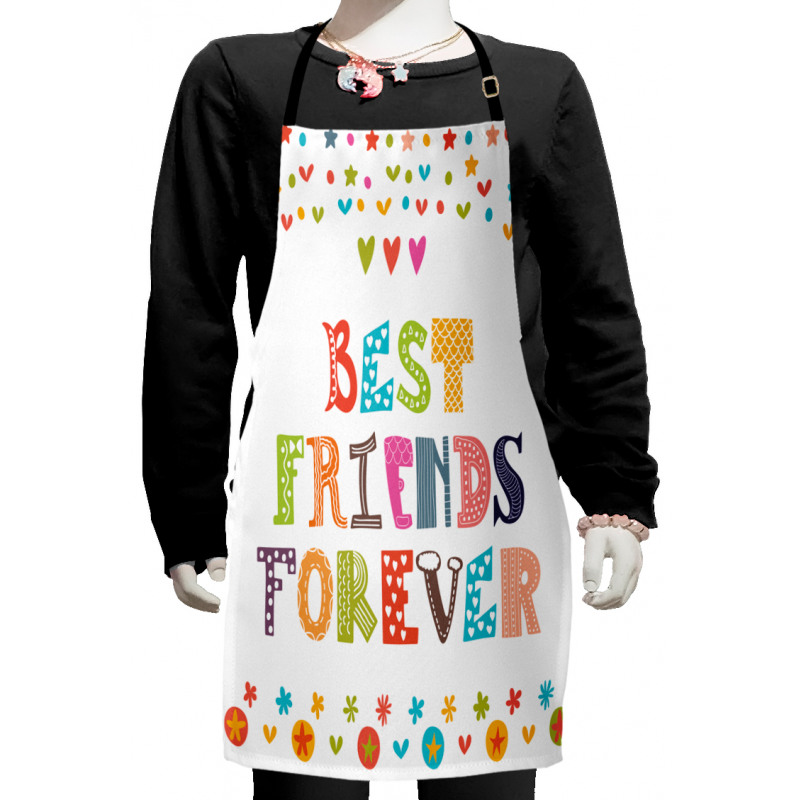 Funky Doodle Wording Kids Apron