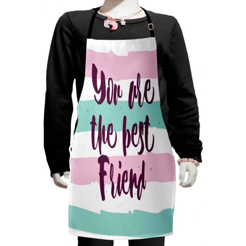 Handwritten Bold Text Kids Apron