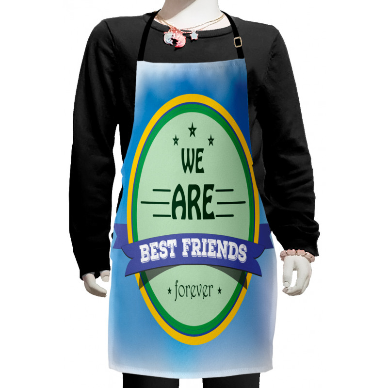 Round Motif Friendship Kids Apron