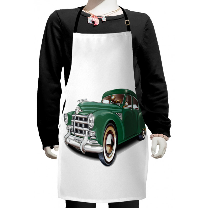 Nostalgic Vintage Car Kids Apron