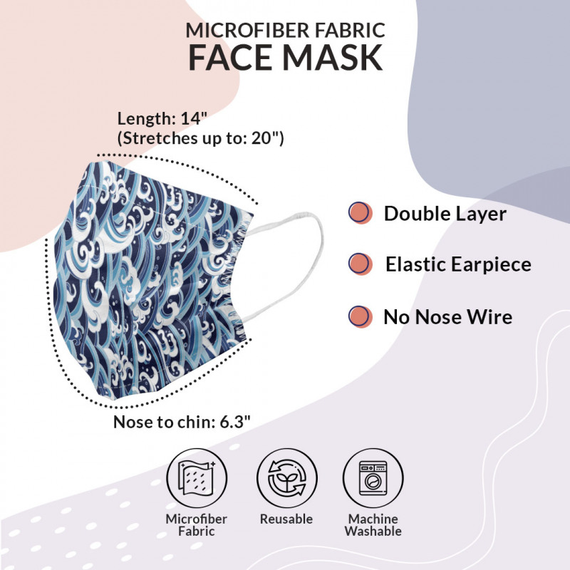 Japanese Wave Face Mask Water Splash Foam