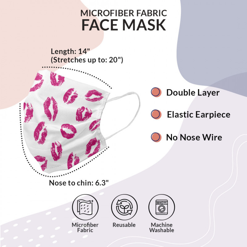 Kiss Face Mask Vibrant Colored Lipstick
