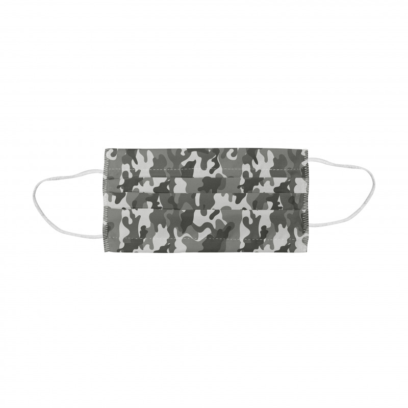 Camouflage Face Mask Grey Color Shades