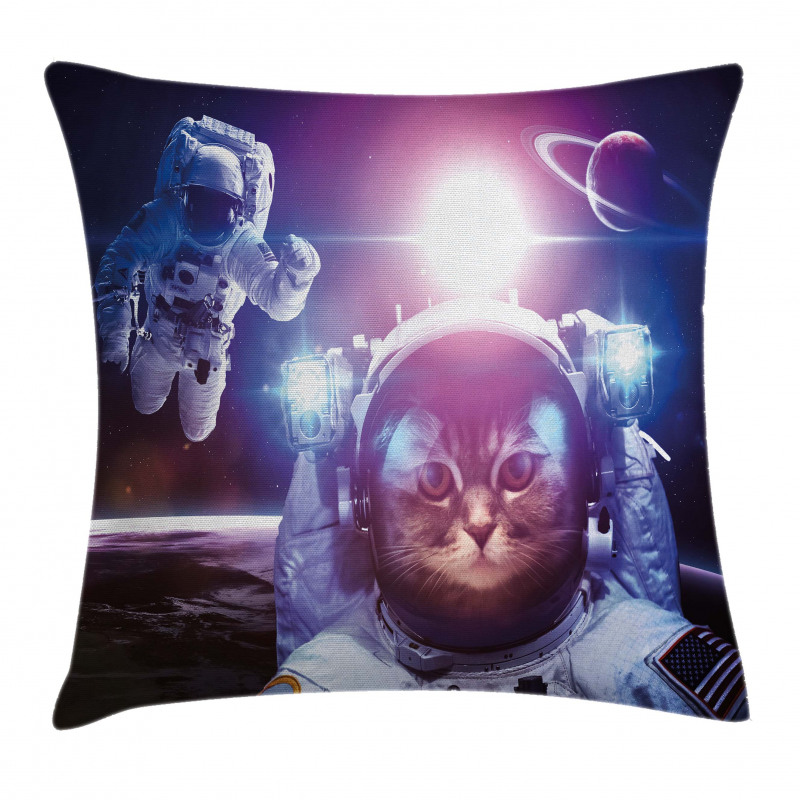 Uzay Minder Kılıfı Astronot Kediler