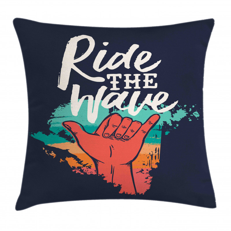 Ride the Wave and Gesture Pillow Cover