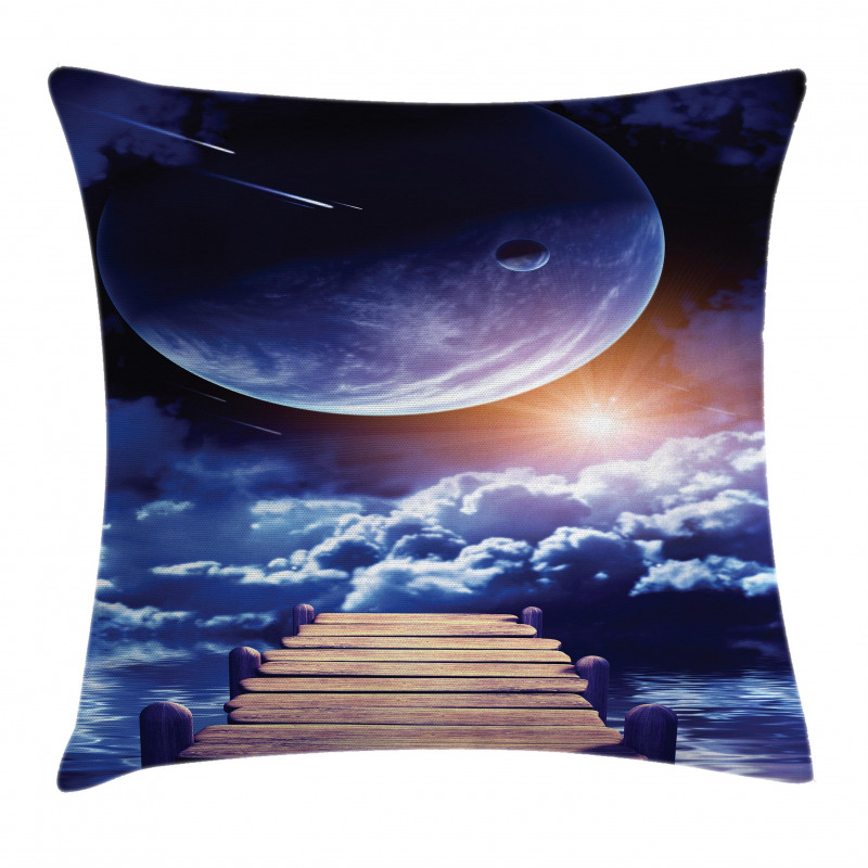 Meteorite Dock Sun Pillow Cover