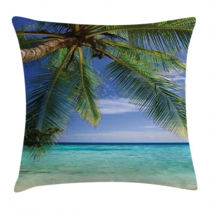 Paradise View Maldives Pillow Cover