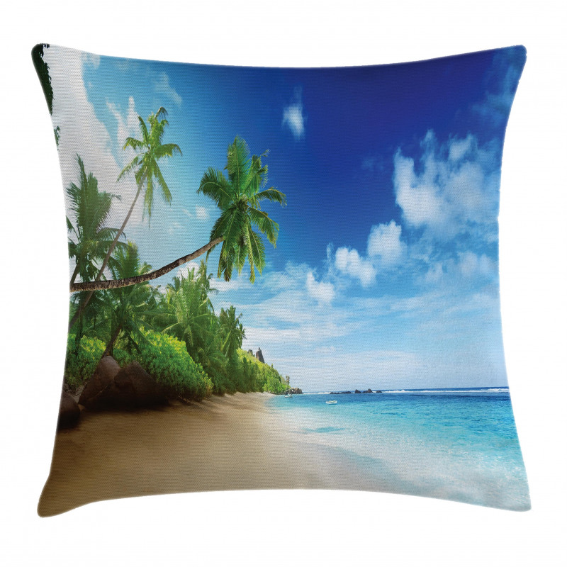 Beach Sunset and Waves Pillow Cover