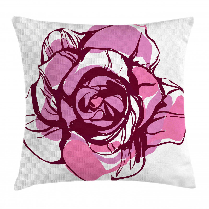 Rose Petal Pillow Cover