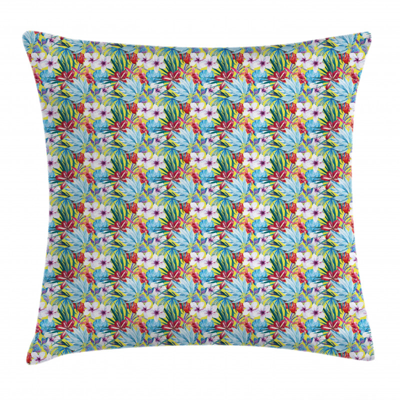 Tropic Flowers Pillow Cover