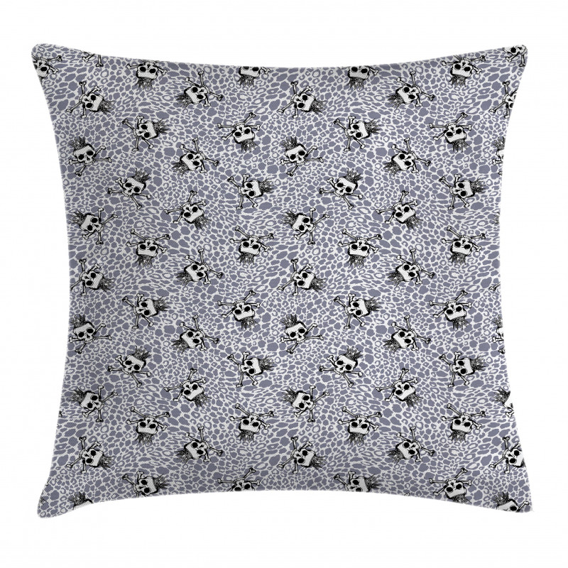 Skull Crossbones Wild Pillow Cover