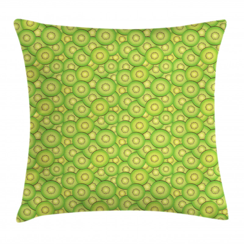 Exotic Fruit Slices Pattern Pillow Cover