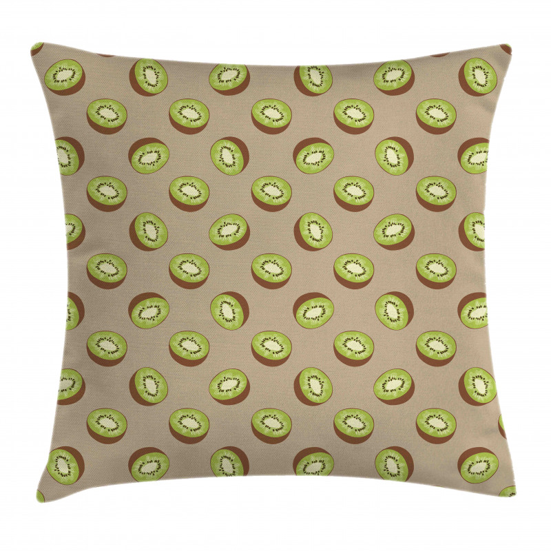 Halved Exotic Fruit Pattern Pillow Cover