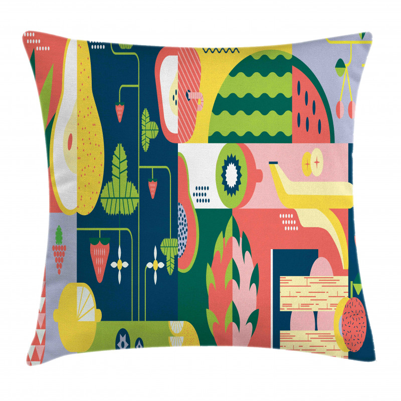 Abstract Modern Food Pillow Cover