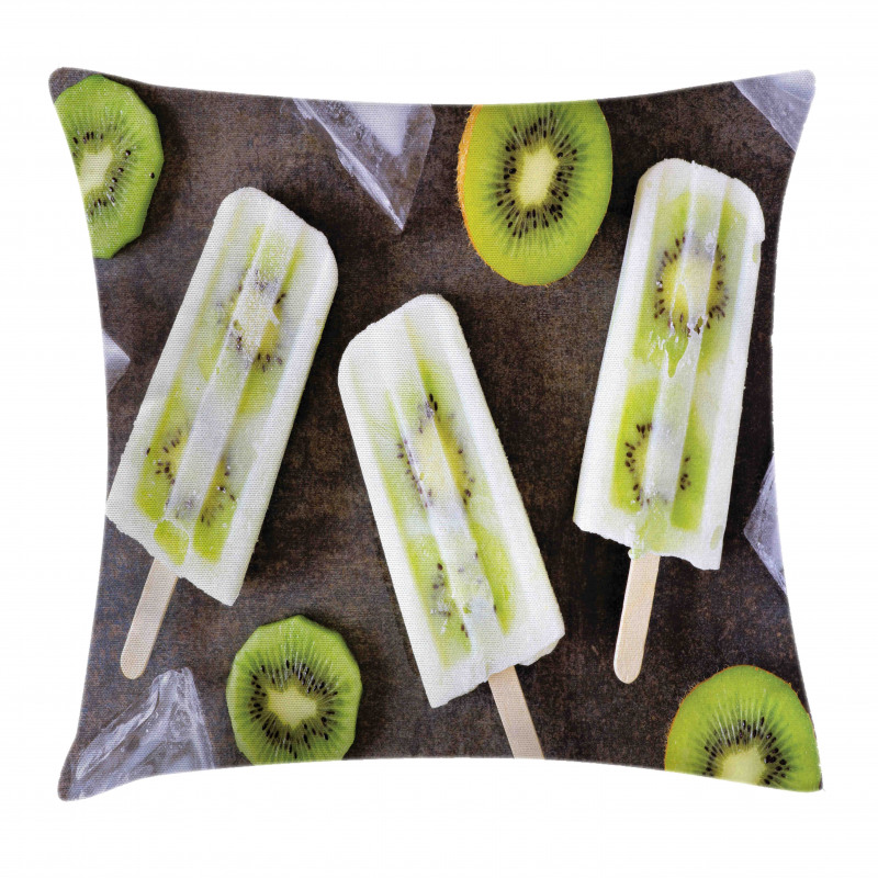 Homemade Fruit Popsicles Photo Pillow Cover