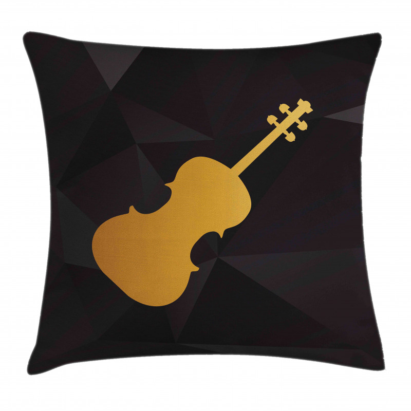 Instrument Silhouette Pillow Cover