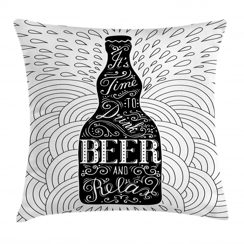 It's Time to Drink Beer Pillow Cover