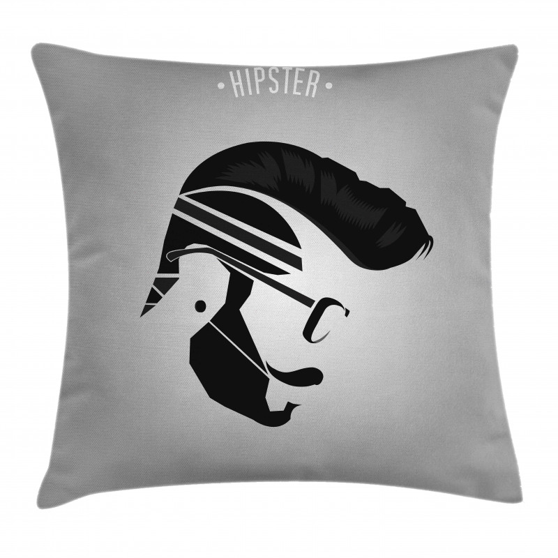 Male Hipster Art Pillow Cover