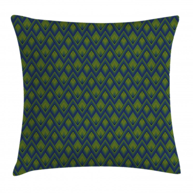 Zigzags Vibrant Abstract Art Pillow Cover