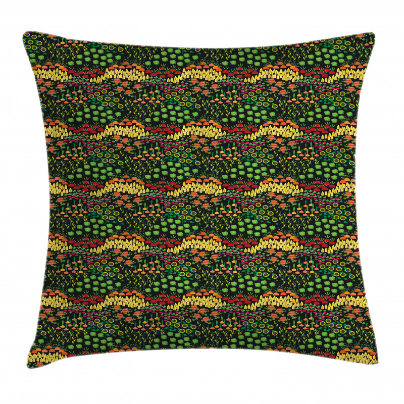 Agriculture Pattern Pillow Cover