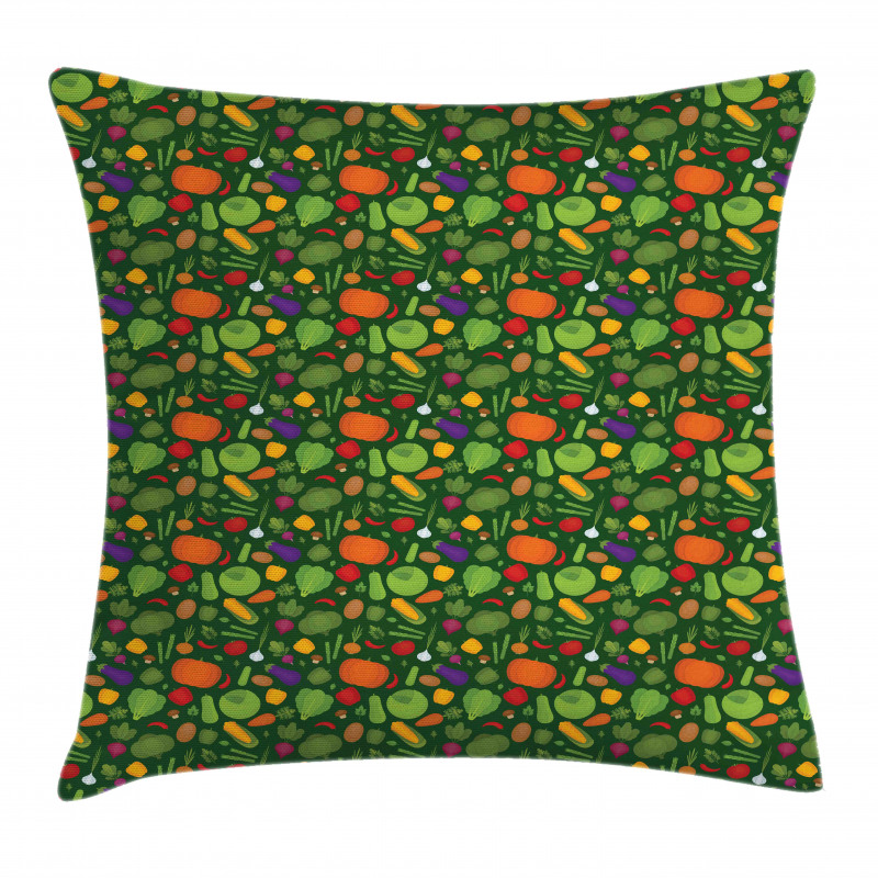 Organic Healthy Food Pillow Cover