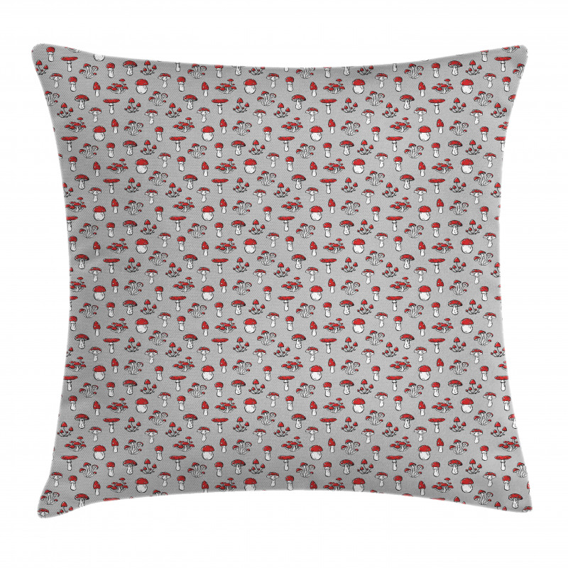 Amanita Fungus Pattern Pillow Cover