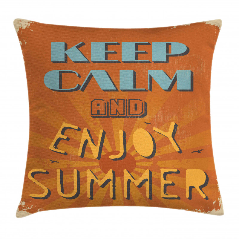 Retro Enjoy Summer Beams Pillow Cover