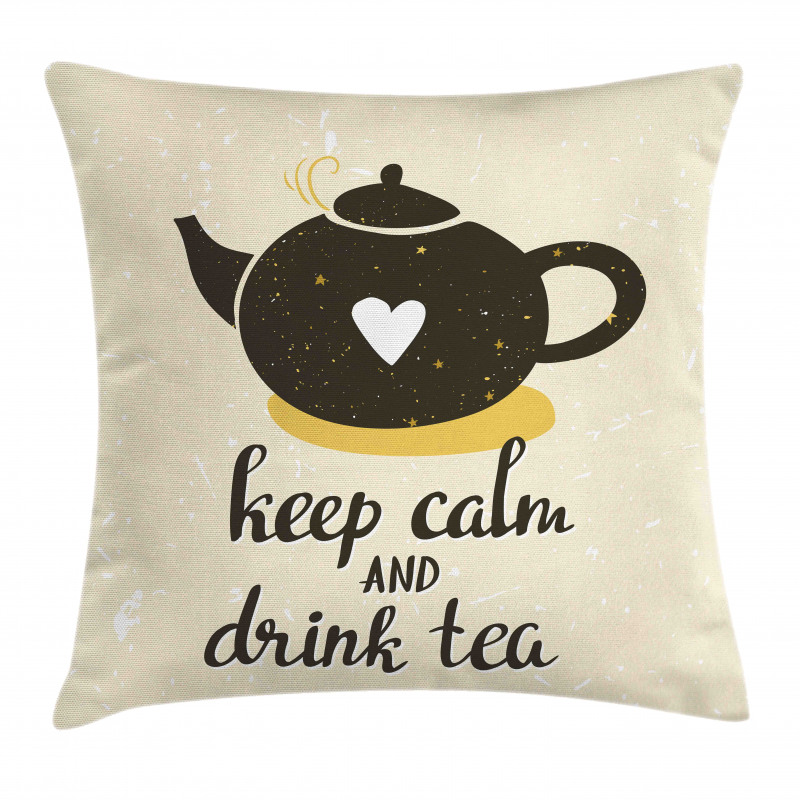 Drink Tea Teapot Pillow Cover