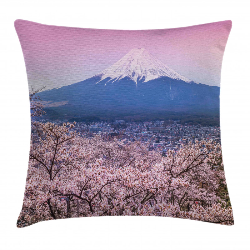 Spring Season Violet Tones Pillow Cover