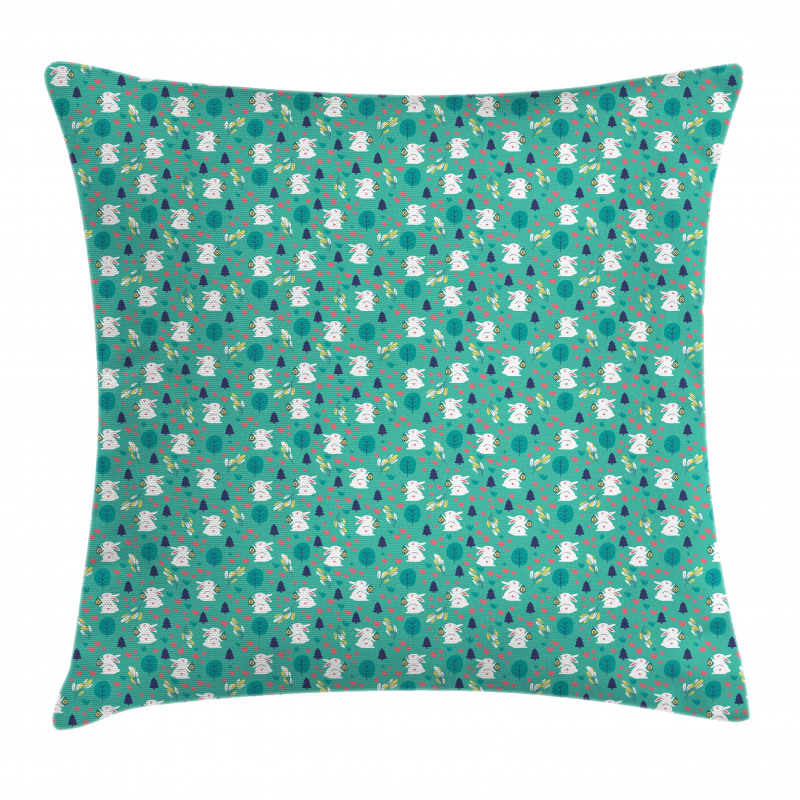 Rabbit Pattern Pillow Cover