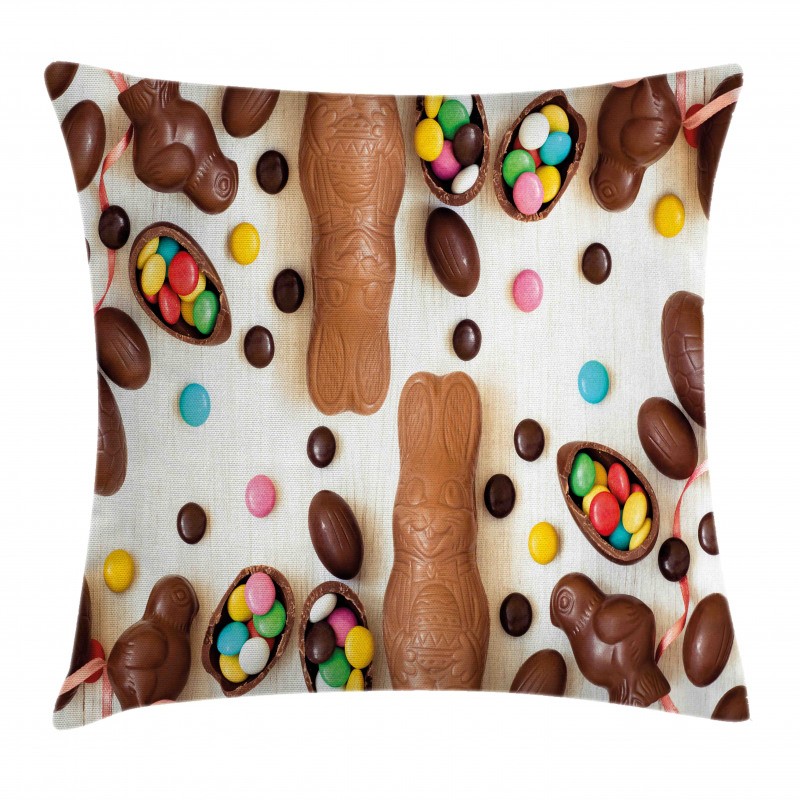 Choco Rabbits Pillow Cover