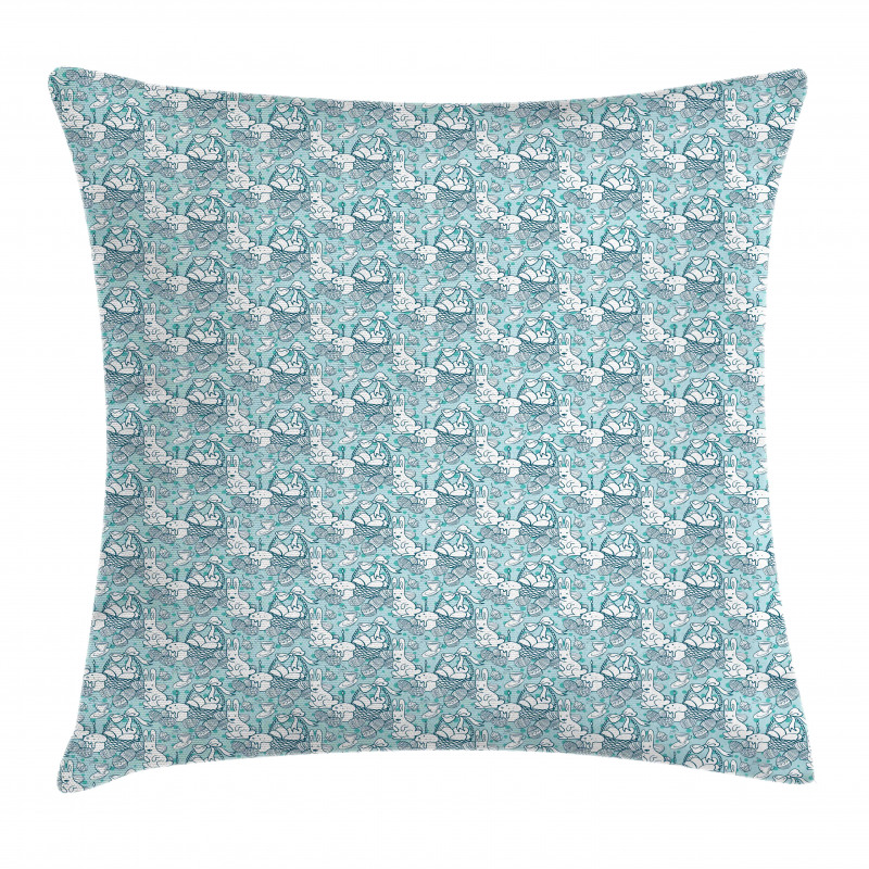 Easter Holiday Tea Pillow Cover