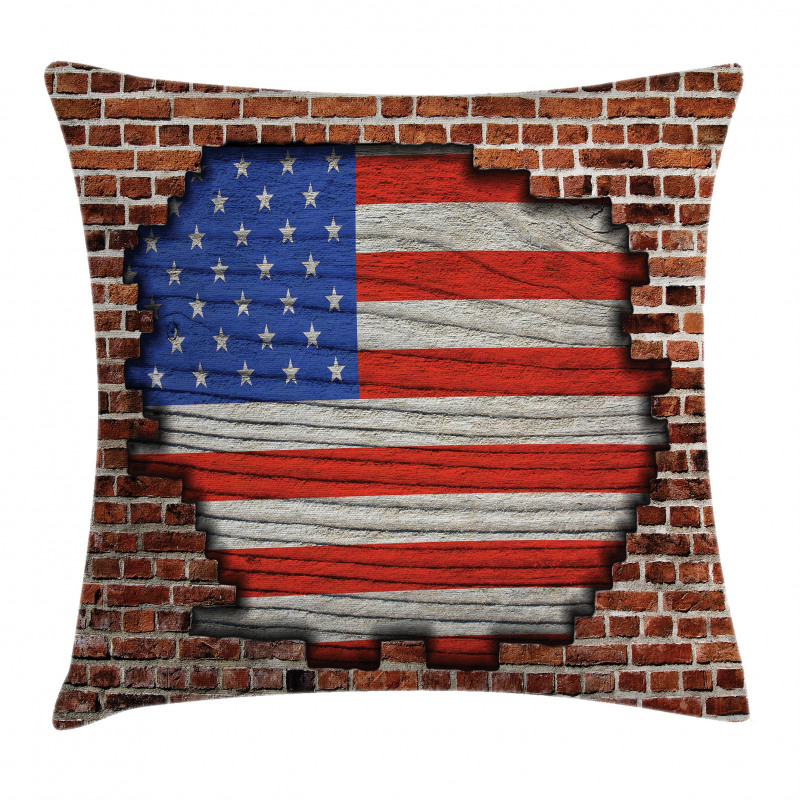 American National Flag Pillow Cover